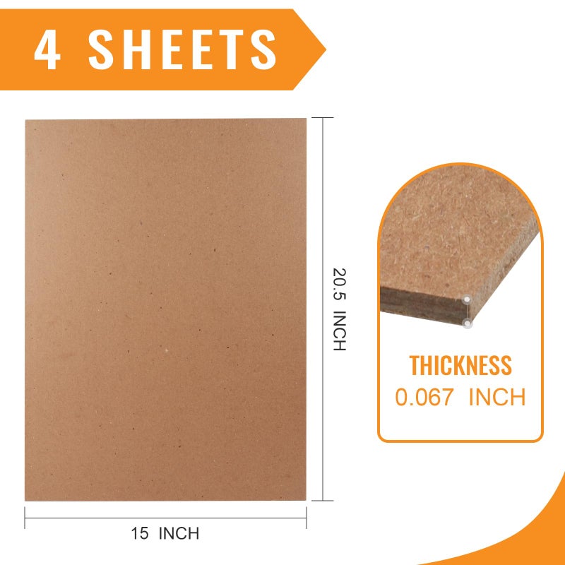 Lineco, Neutral PH Binder Board Acid Free Unbuffered 14.5x20.5 Inch, Pack of 4 Sheets, Bookboard for Bookbinding, Framing, Boxes, Bulletin Boards - Image 2